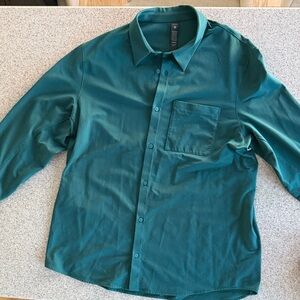 Lululemon Forrest Green Button Up